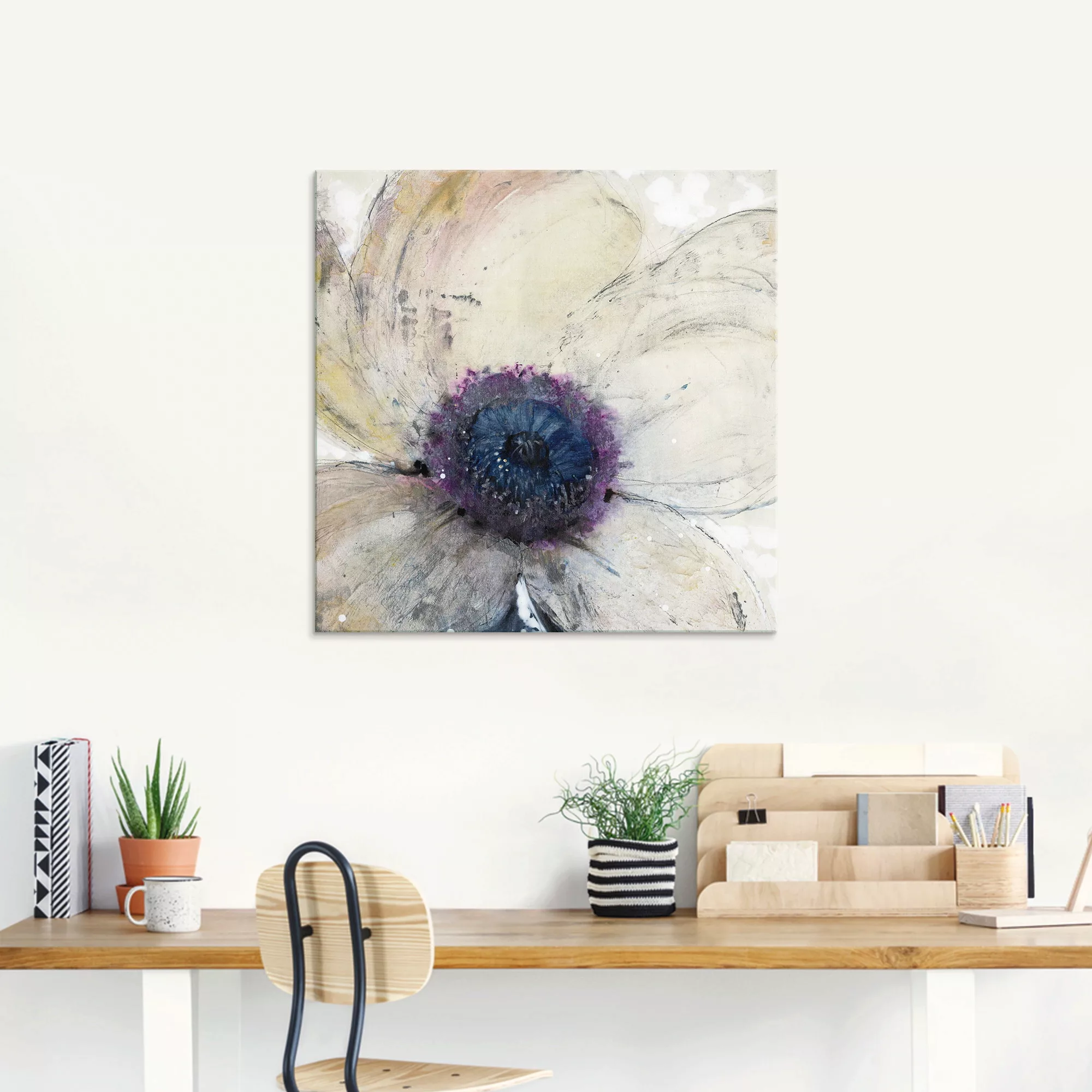 Artland Glasbild »Blumenfluss II«, Blumen, (1 St.), in verschiedenen Größen günstig online kaufen
