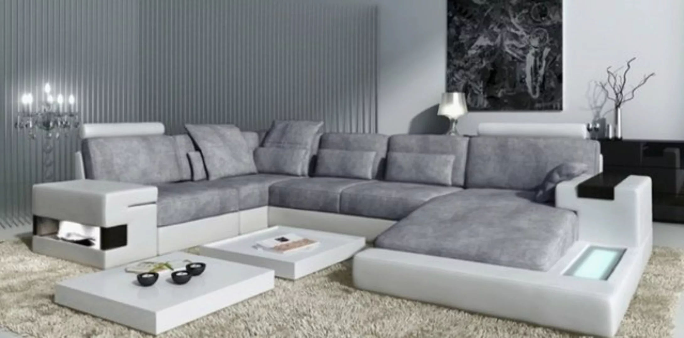 JVmoebel Ecksofa Designer Beiges Sofa Couch Polster Wohnlandschaft Sofas Co günstig online kaufen