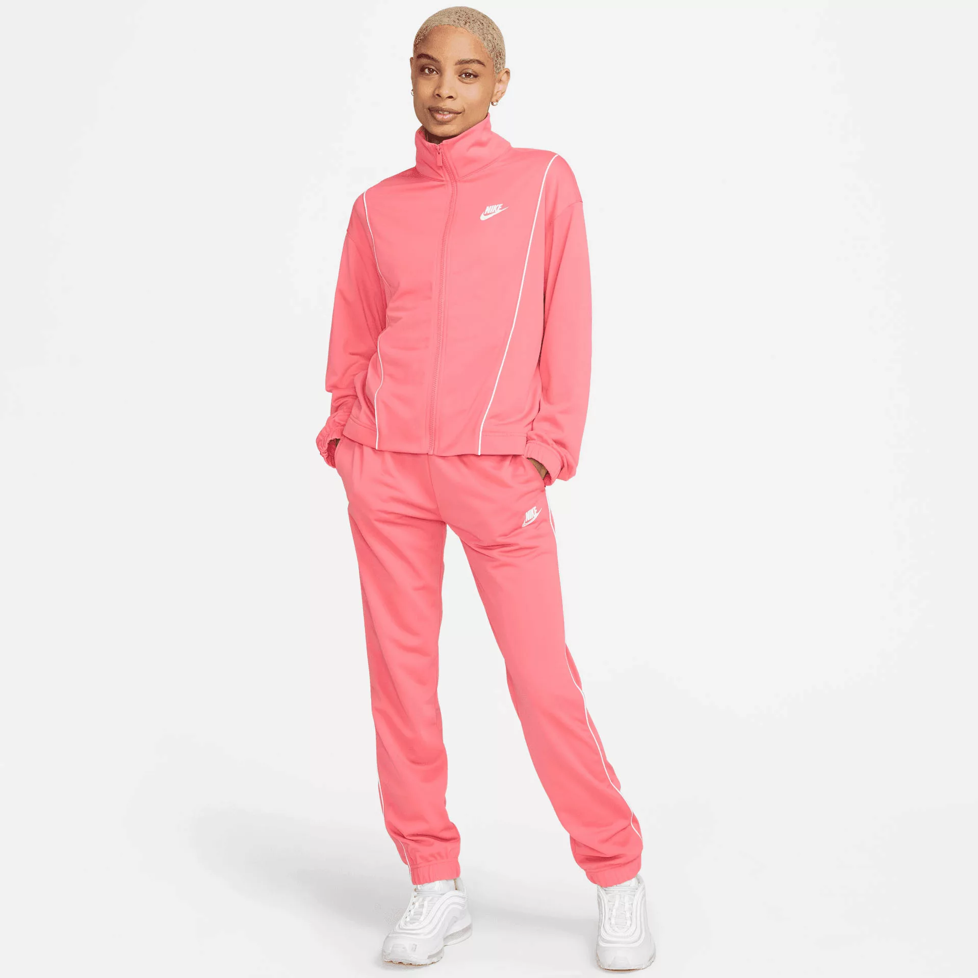 Nike Sportswear Trainingsanzug "Womens Fitted Track Suit", (Set, 2 tlg.) günstig online kaufen