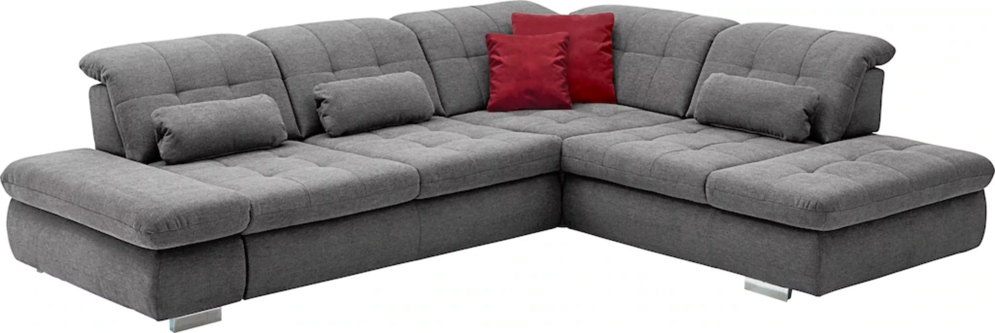 Die PlanBar Ecksofa "MP-IN17004 L-Form", wahlweise mit Bettfunktion, Sitzti günstig online kaufen