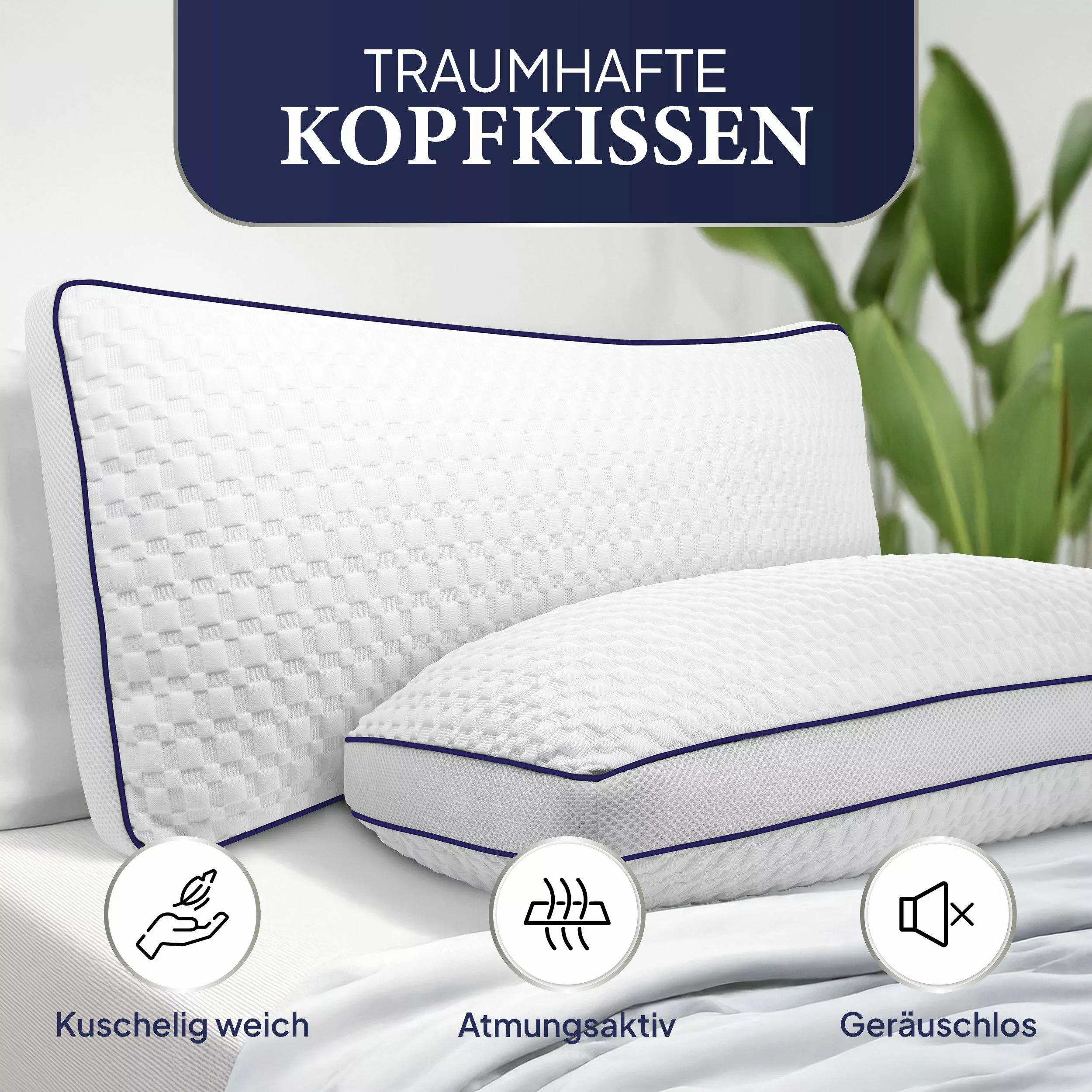 Gentle North Microfaserkissen Hochwertige Kopfkissen in günstig online kaufen