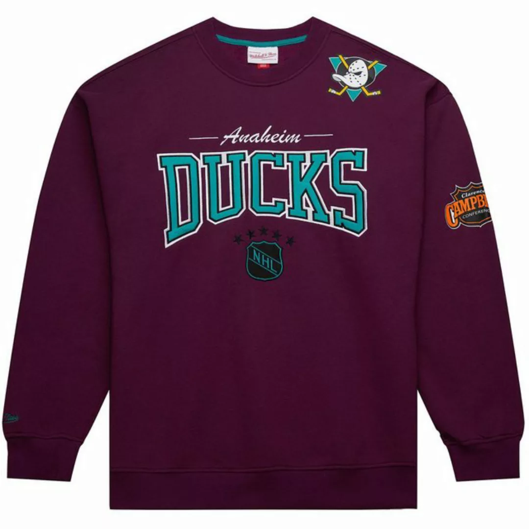 Mitchell & Ness Rundhalspullover BACKPRINT Anaheim Ducks günstig online kaufen