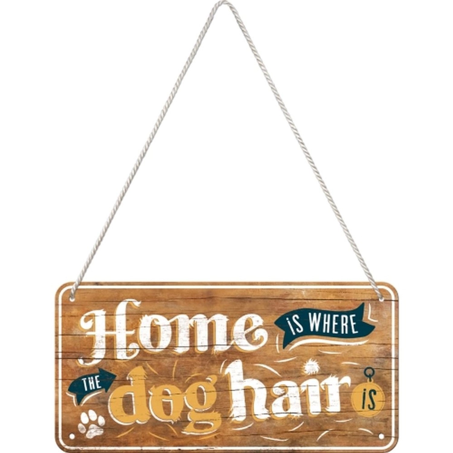 Nostalgic-Art Hängeschild Animal Club Home Is Where The Dog Hair Is günstig online kaufen