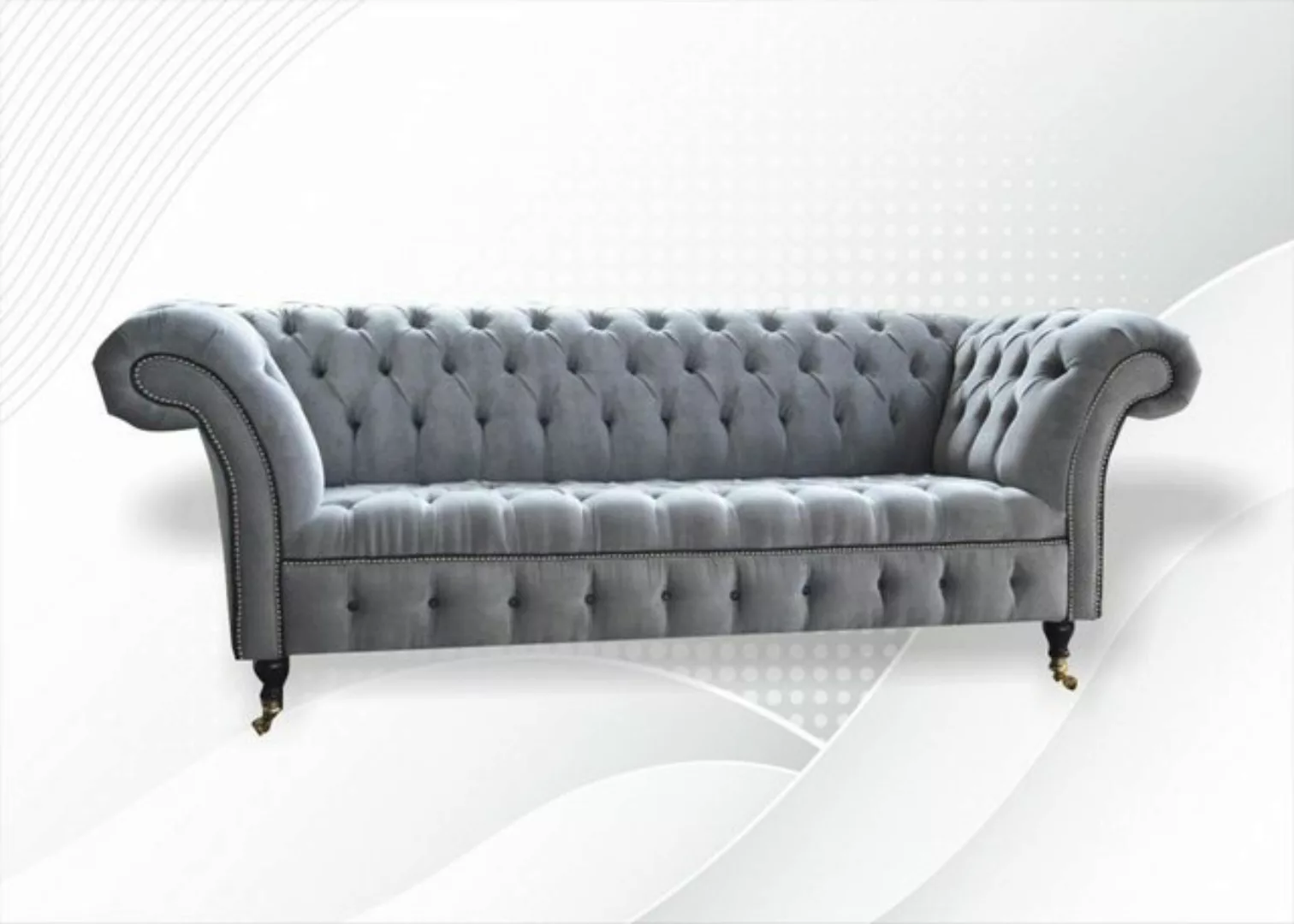JVmoebel 3-Sitzer, Chesterfield 3 Sitzer Sofa Design Sofa Couch 225 cm günstig online kaufen