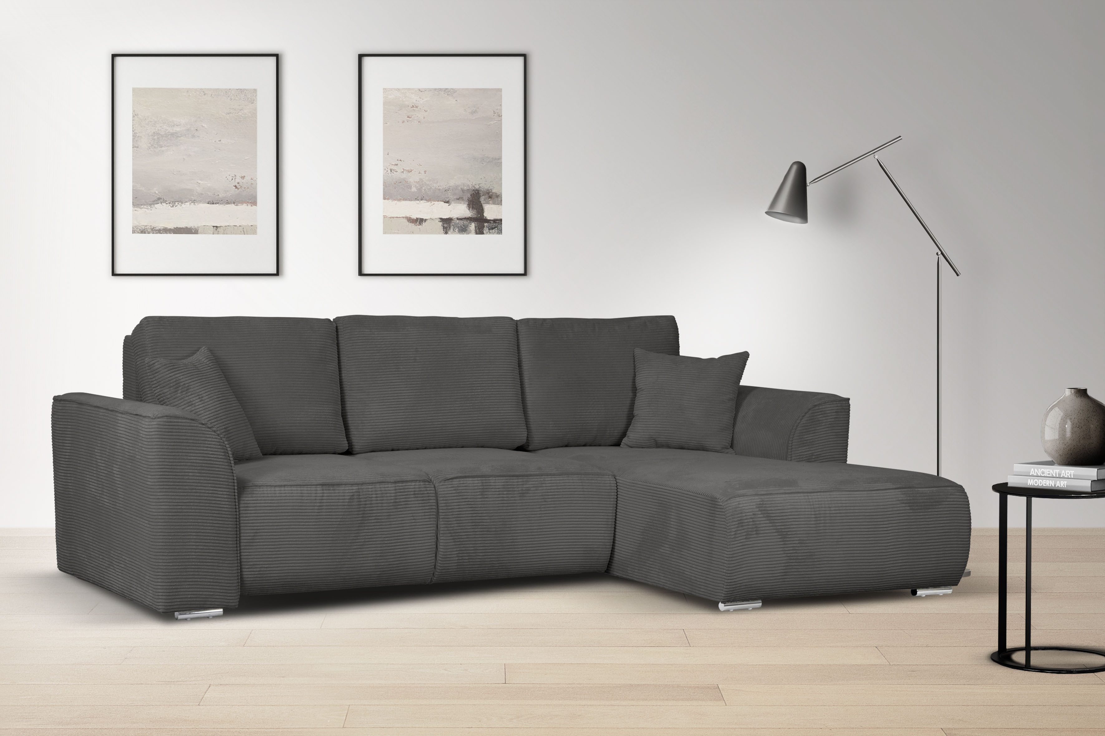 INOSIGN Ecksofa "BEATRICE optionale Schlafsofa mit Bettkasten, B/T/H: 265/1 günstig online kaufen