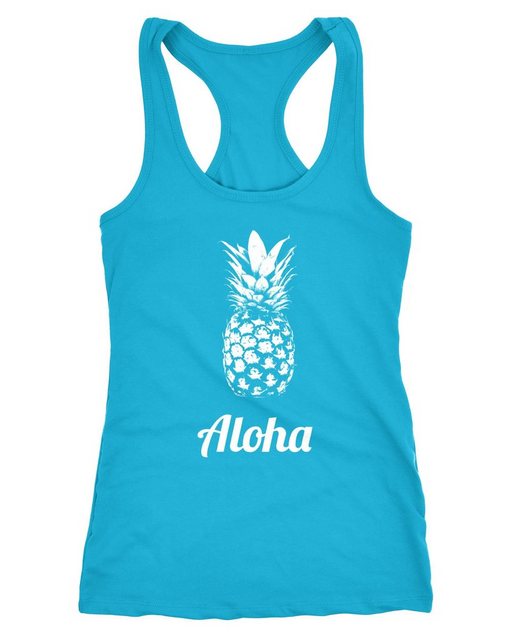 MoonWorks Tanktop Damen Tanktop Aloha Ananans Pineapple Racerback Moonworks günstig online kaufen