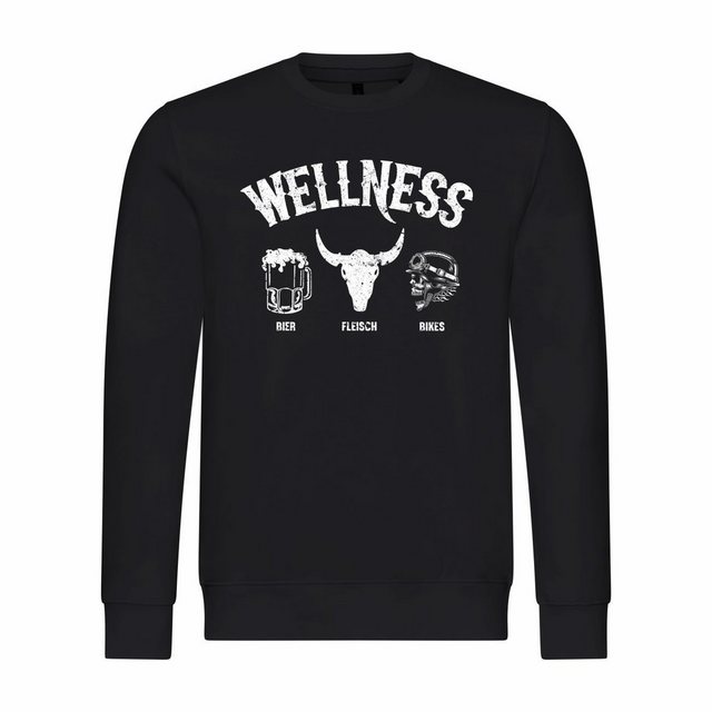 deinshirt Rundhalspullover Herren Pullover Wellness für Biker Mit Print Mot günstig online kaufen