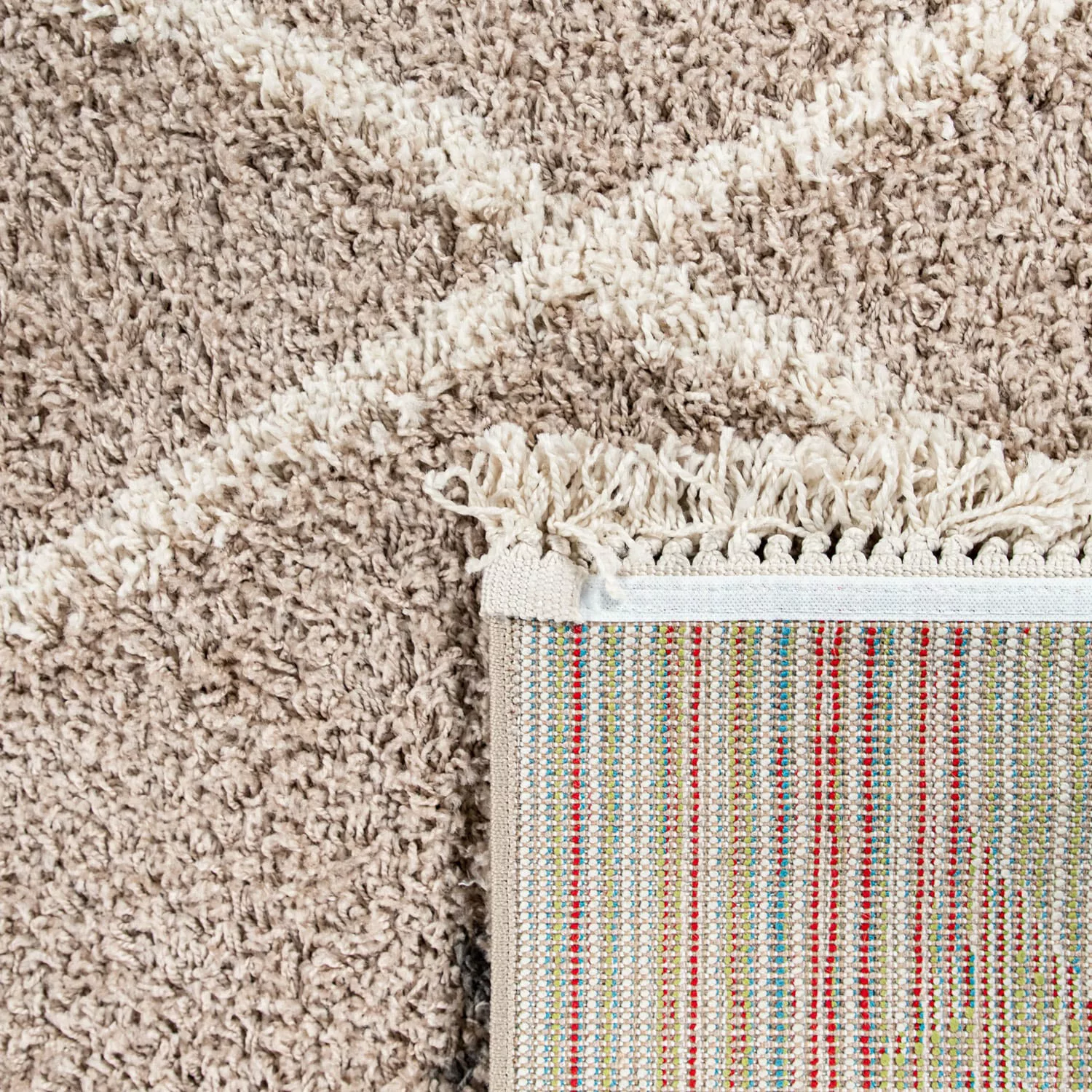 Paco Home Hochflor-Teppich »Wooly 285«, rechteckig, Berber Design, Rauten M günstig online kaufen