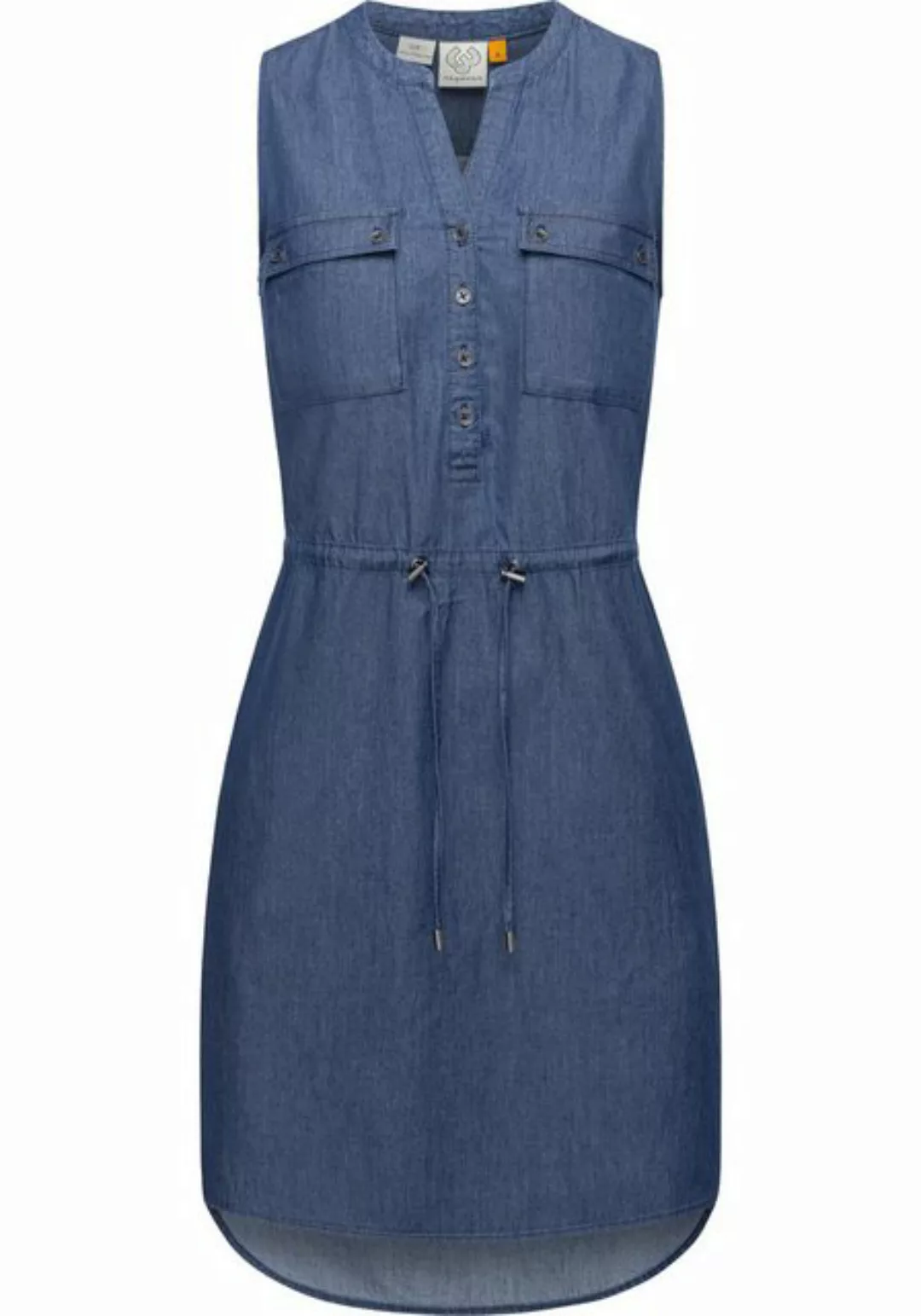 Ragwear Shirtkleid Roisin Denim stylisches Sommerkleid mit Bindeband günstig online kaufen