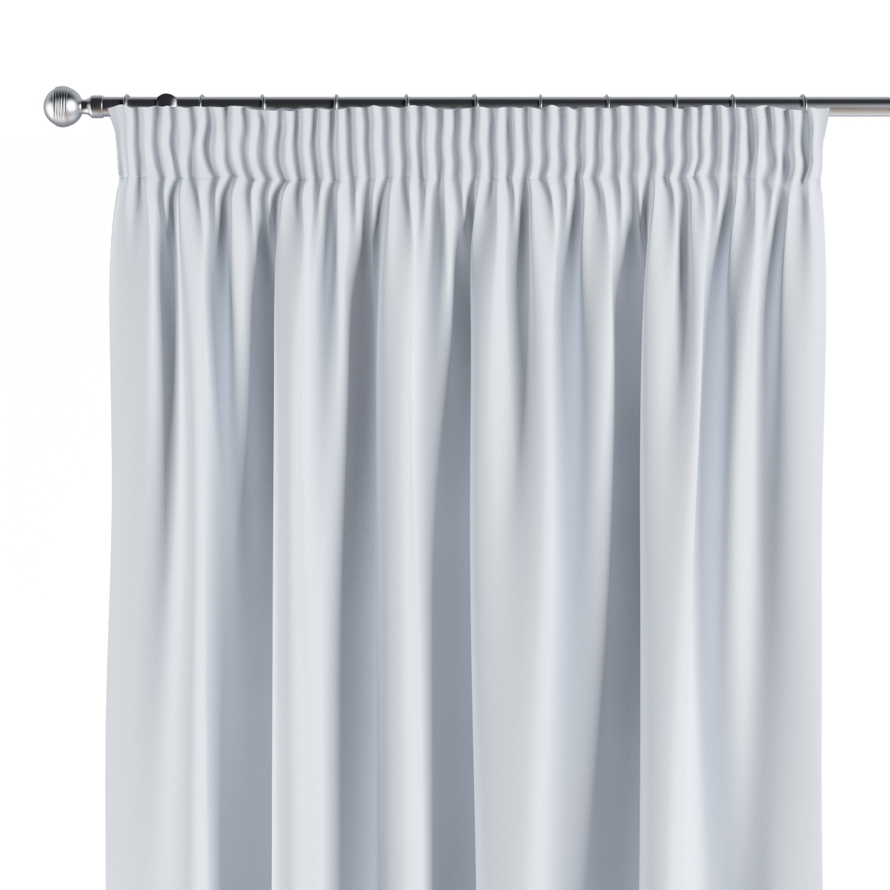 Vorhang mit Kräuselband, grau-weiss, Blackout (verdunkelnd) (269-01) günstig online kaufen