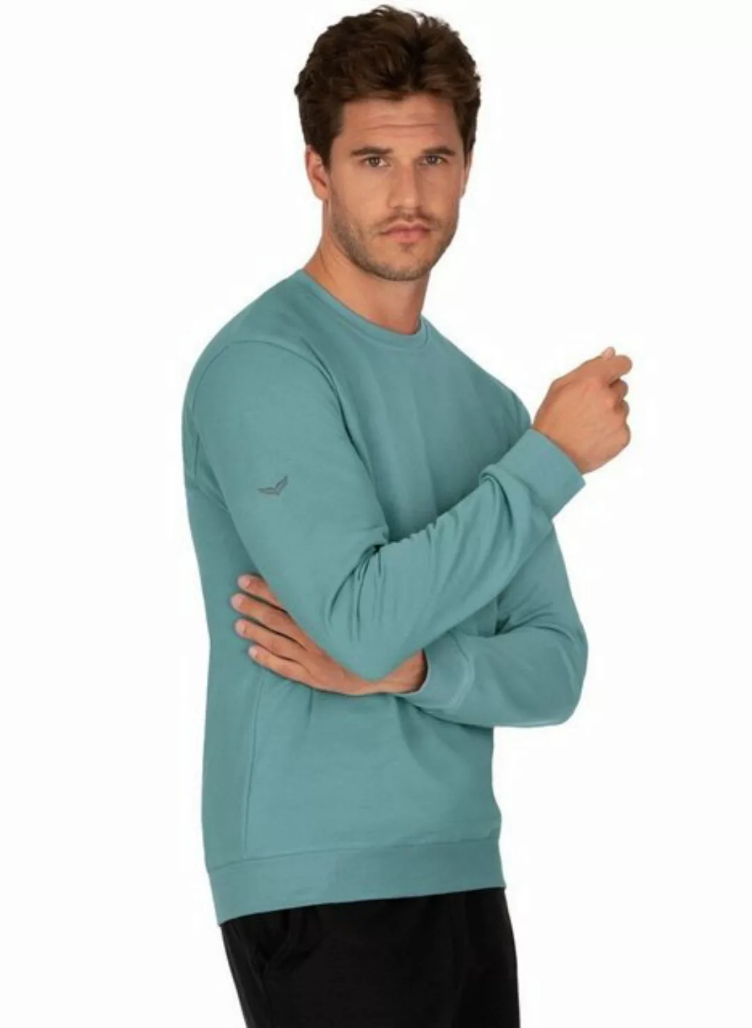 Trigema Sweatshirt TRIGEMA Sweatshirt aus Biobaumwolle günstig online kaufen