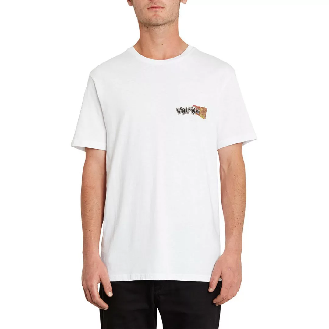 Volcom Worlds Collide Basic Kurzärmeliges T-shirt M White günstig online kaufen