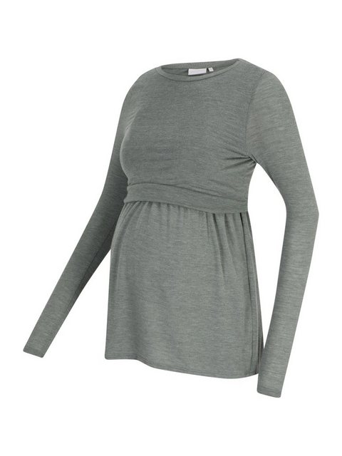 Mamalicious Langarmshirt ANABELLA (1-tlg) Drapiert/gerafft günstig online kaufen