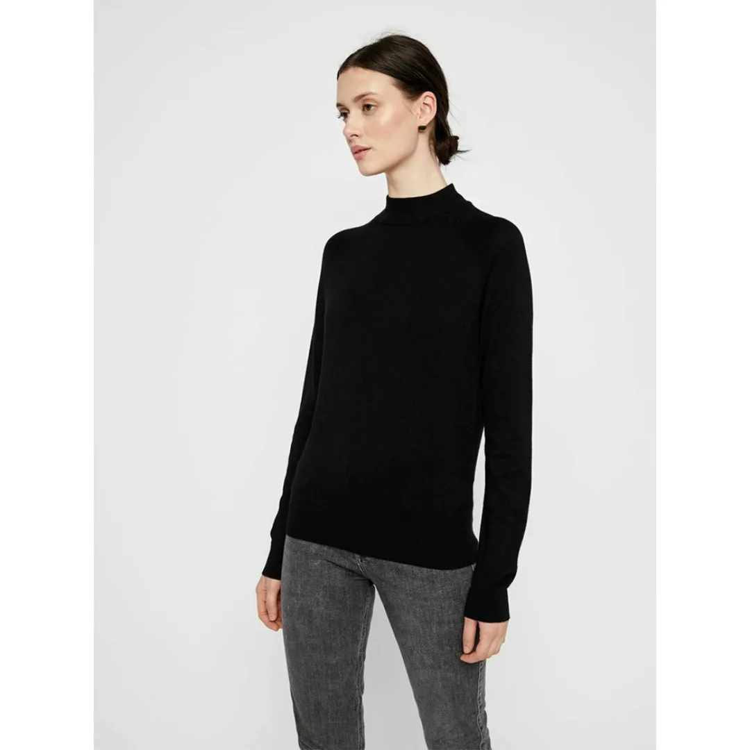 Pieces Esera Stehkragen Sweater S Black günstig online kaufen