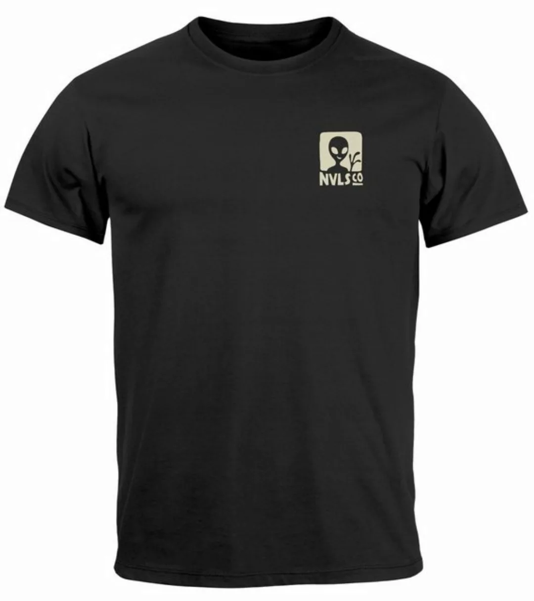 Neverless Print-Shirt Herren T-Shirt UFO Waschbär Aliens Fotodruck Printshi günstig online kaufen