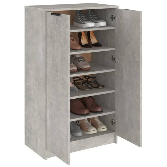 vidaXL Schuhschrank Schuhschrank Betongrau 59x35x100 cm Spanplatte günstig online kaufen