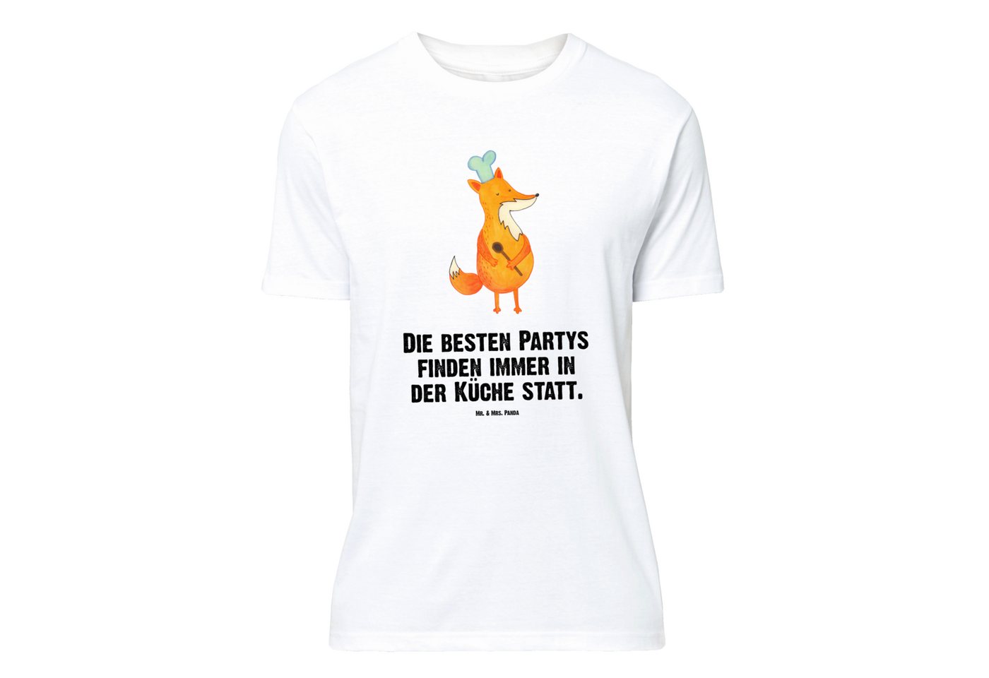 Mr. & Mrs. Panda T-Shirt Fuchs Koch - Weiß - Geschenk, witzig, T-Shirt, Shi günstig online kaufen