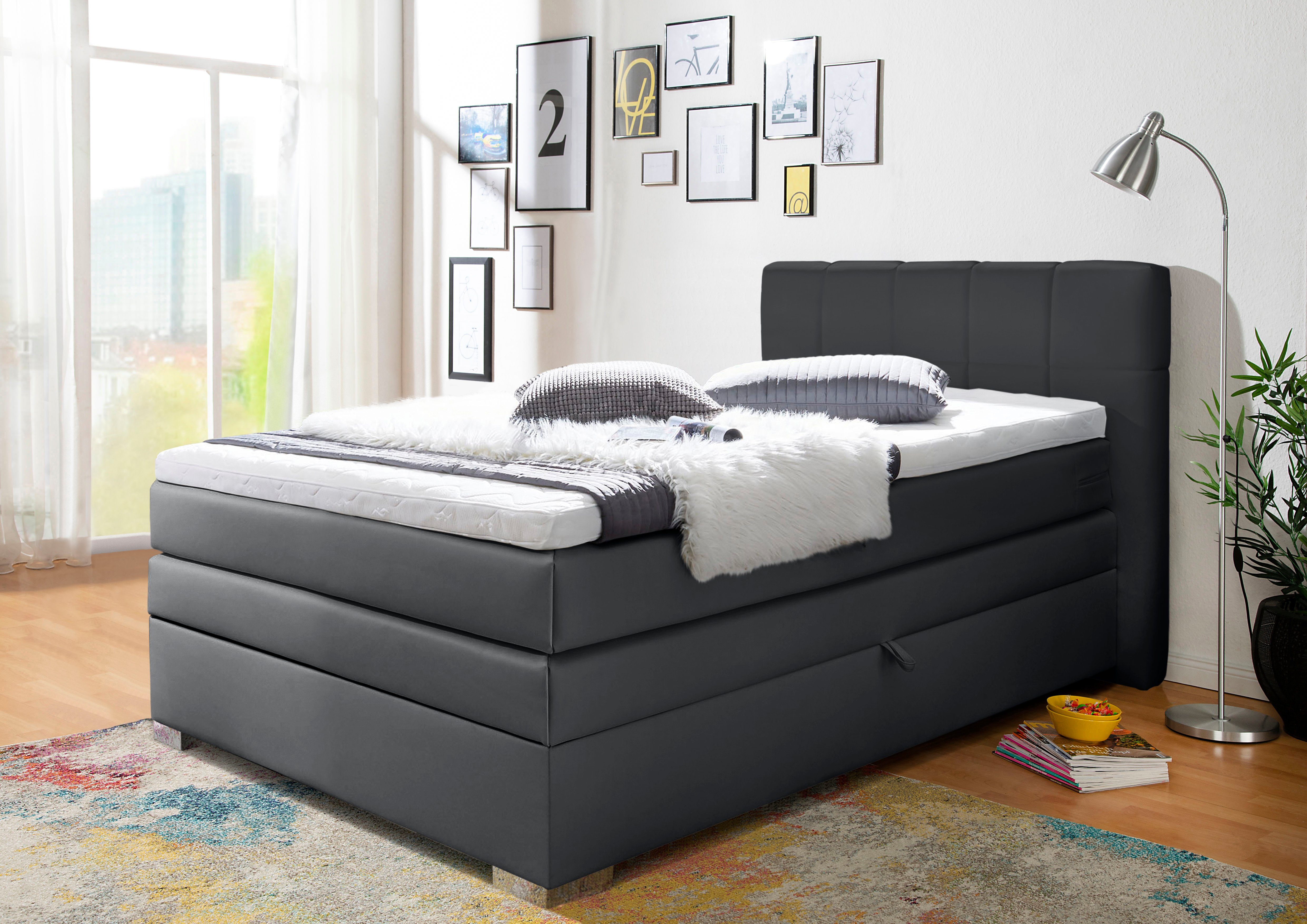 INOSIGN Boxspringbett "Airdrie", inkl. Bettkasten und Topper günstig online kaufen