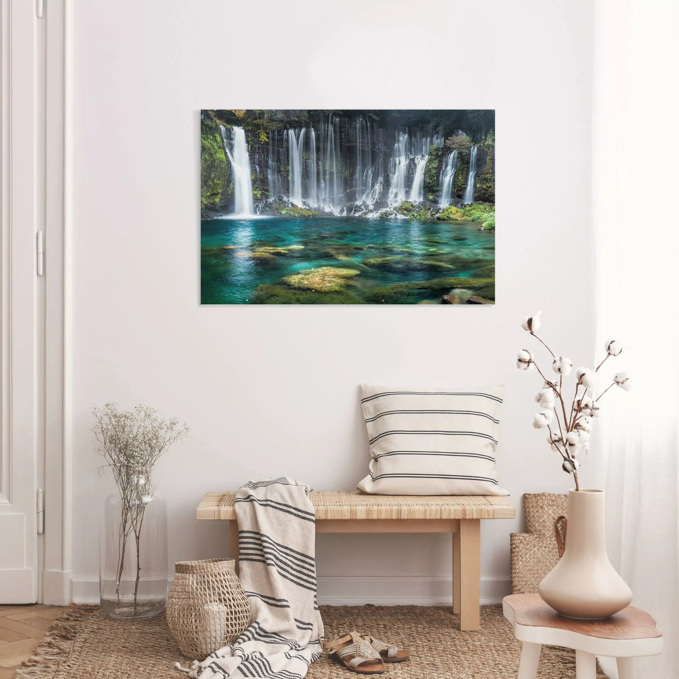 Leinwandbild Shiraito Wasserfall günstig online kaufen