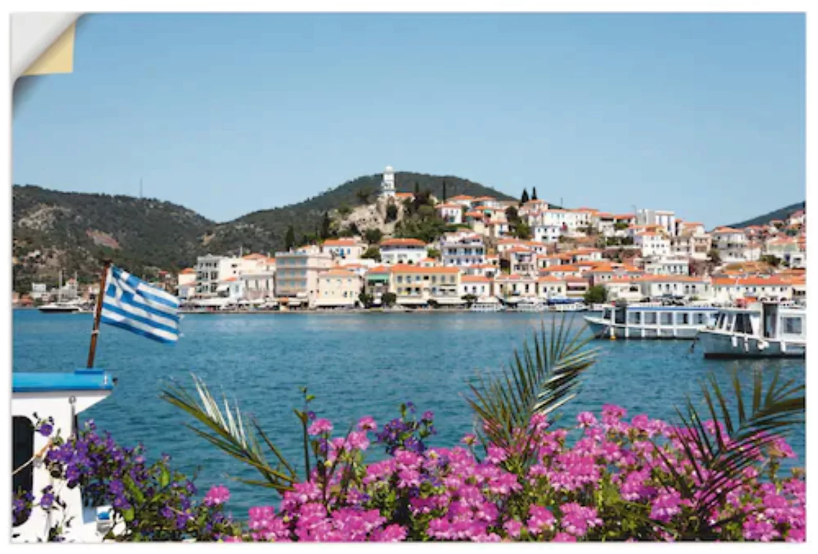 Artland Wandbild "Insel Poros", Griechenland, (1 St.), als Poster, Wandaufk günstig online kaufen