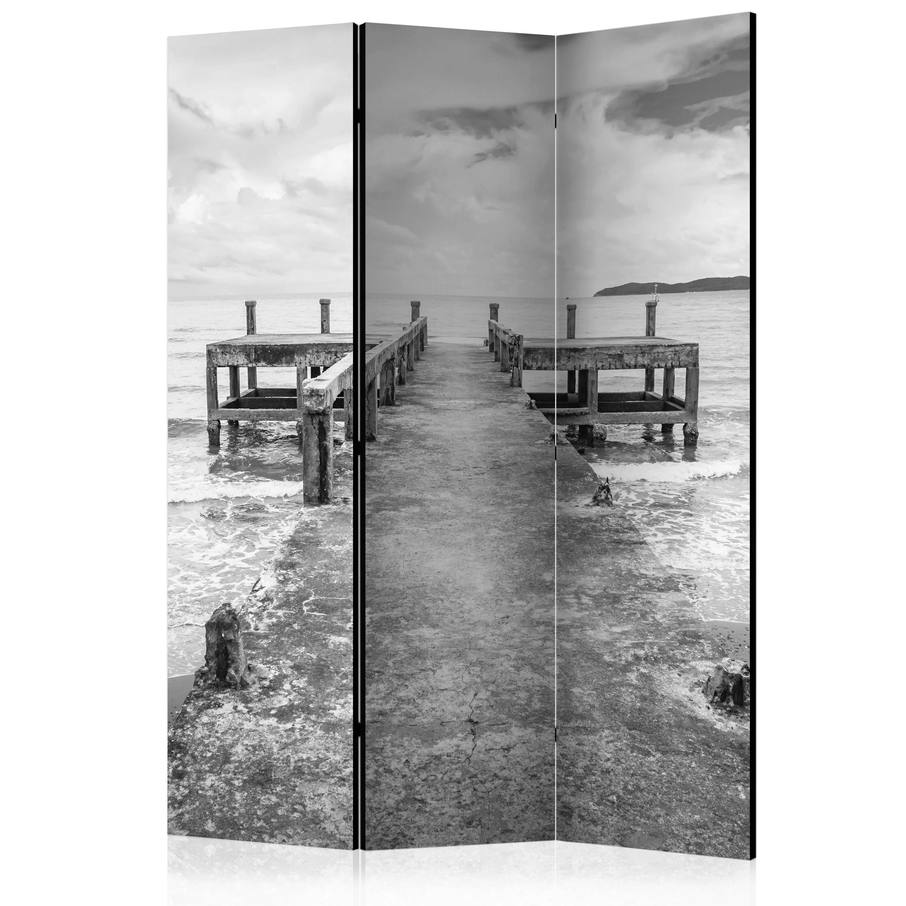 3-teiliges Paravent - Concrete Pier [room Dividers] günstig online kaufen