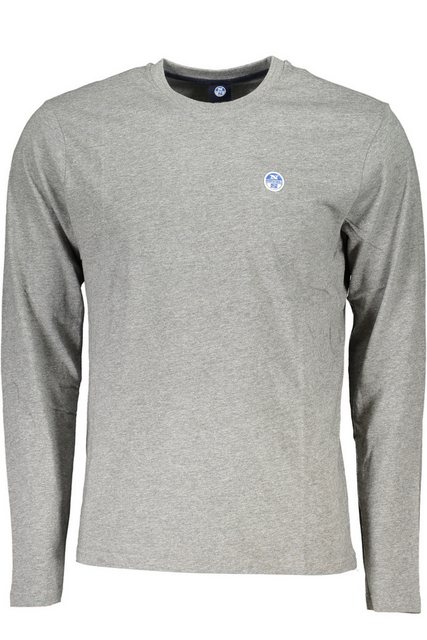 North Sails T-Shirt Langarm Rundhals Herren T-Shirt Grau aus recycelten günstig online kaufen