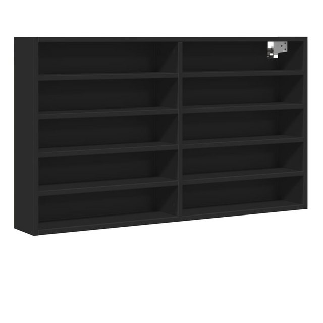 vidaXL Schrankmodule Vitrinenschrank Schwarz 100x15x58 cm Holzwerkstoff günstig online kaufen