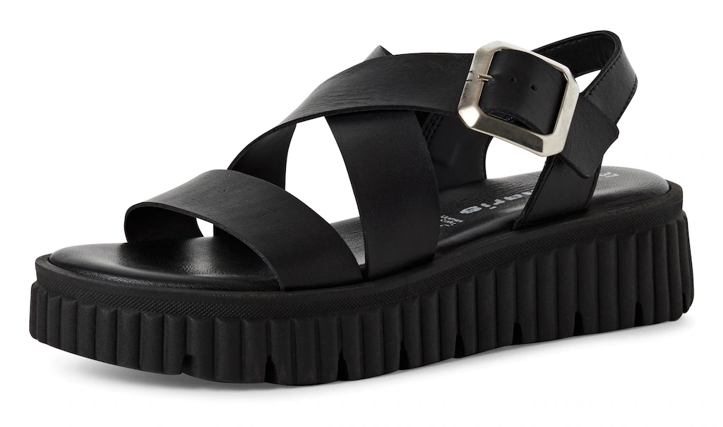 Tamaris Sandalette, Plateau, Riemchensandale, Sommerschuh mit Touch It-Auss günstig online kaufen