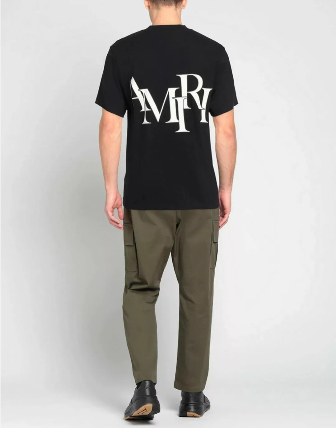 AMIRI Print-Shirt AMIRI Print Logo T-Shirt Black (50-tlg) AMIRI Schriftzüge günstig online kaufen