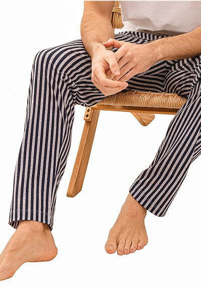 Mey Schlafhose Herren Pyjamahose lang Bio-Baumwolle "Gilberton" gestreift günstig online kaufen