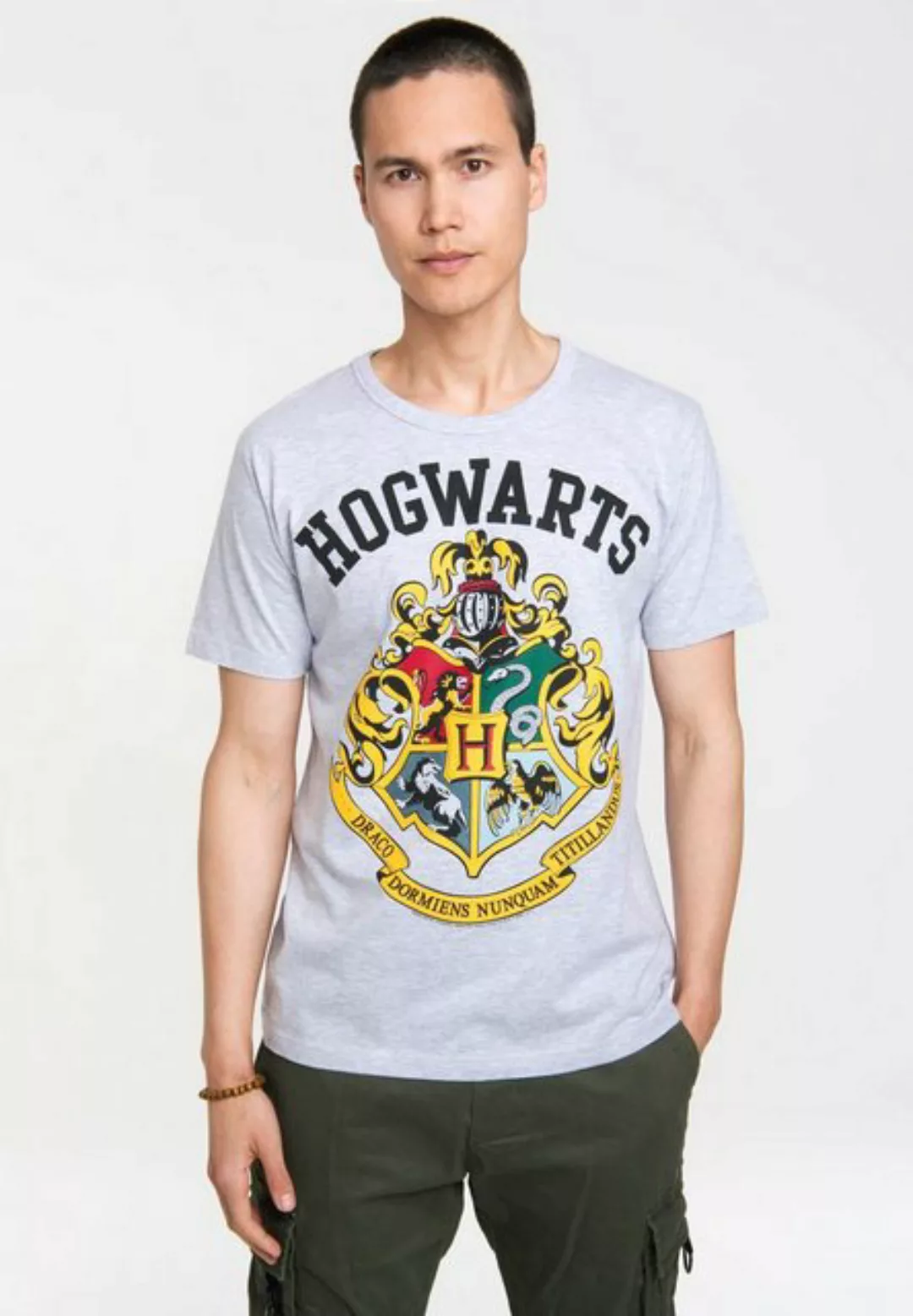LOGOSHIRT T-Shirt Hogwarts-Logo mit hochwertigem Siebdruck günstig online kaufen