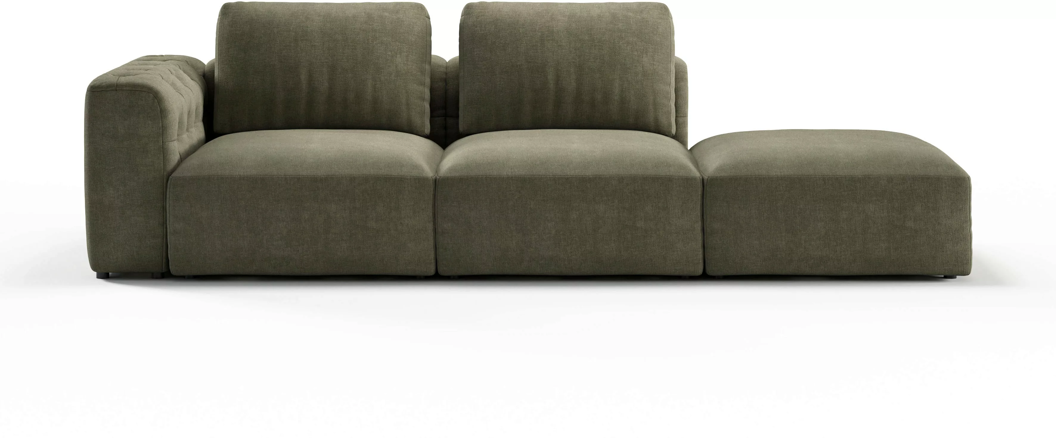 RAUM.ID Chaiselongue "Cushid", Modul-Sofa, bestehend aus 2-Sitzer und Hocke günstig online kaufen