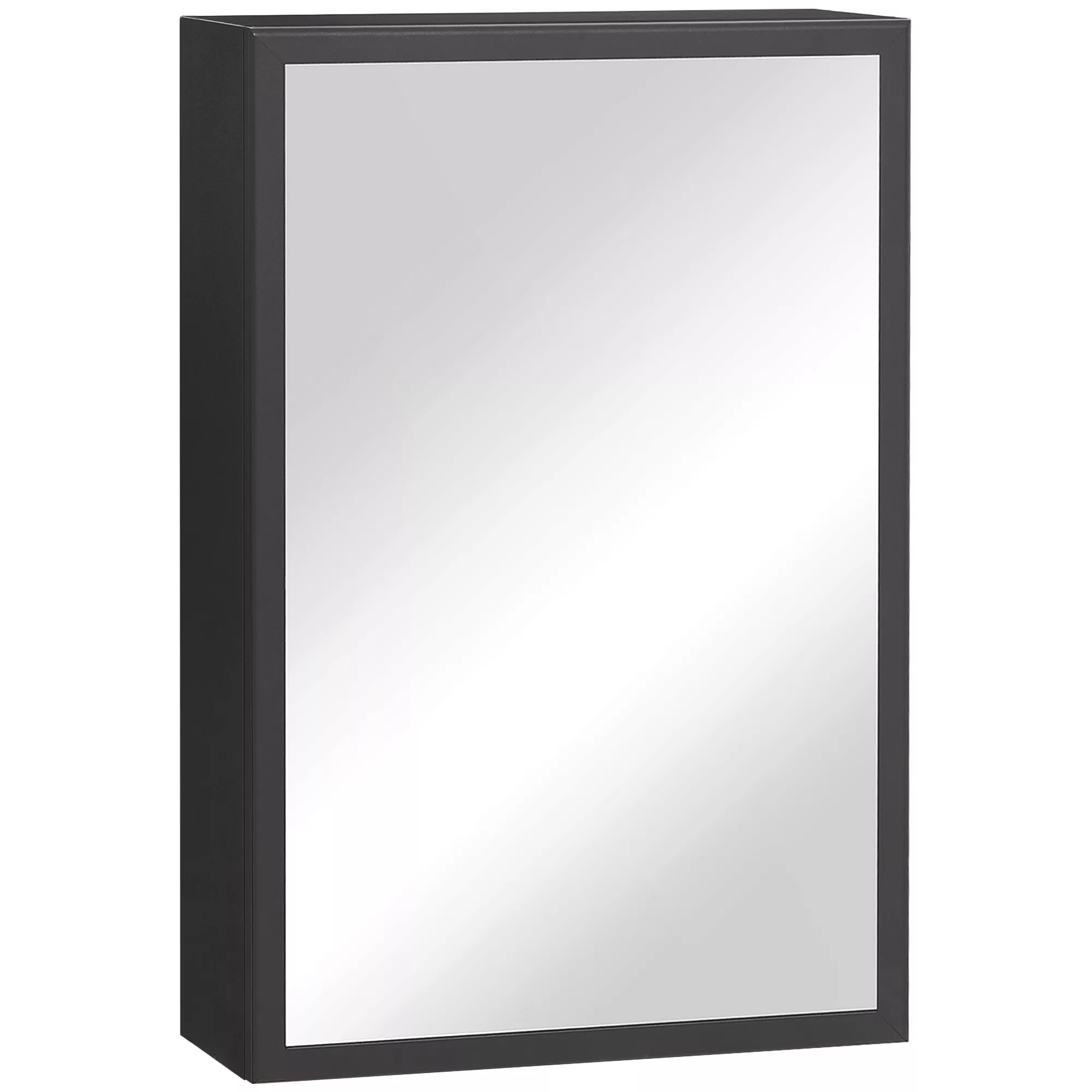 kleankin Spiegelschrank  Moderner Hängeschrank mit Spiegel & 3 Schichten, S günstig online kaufen