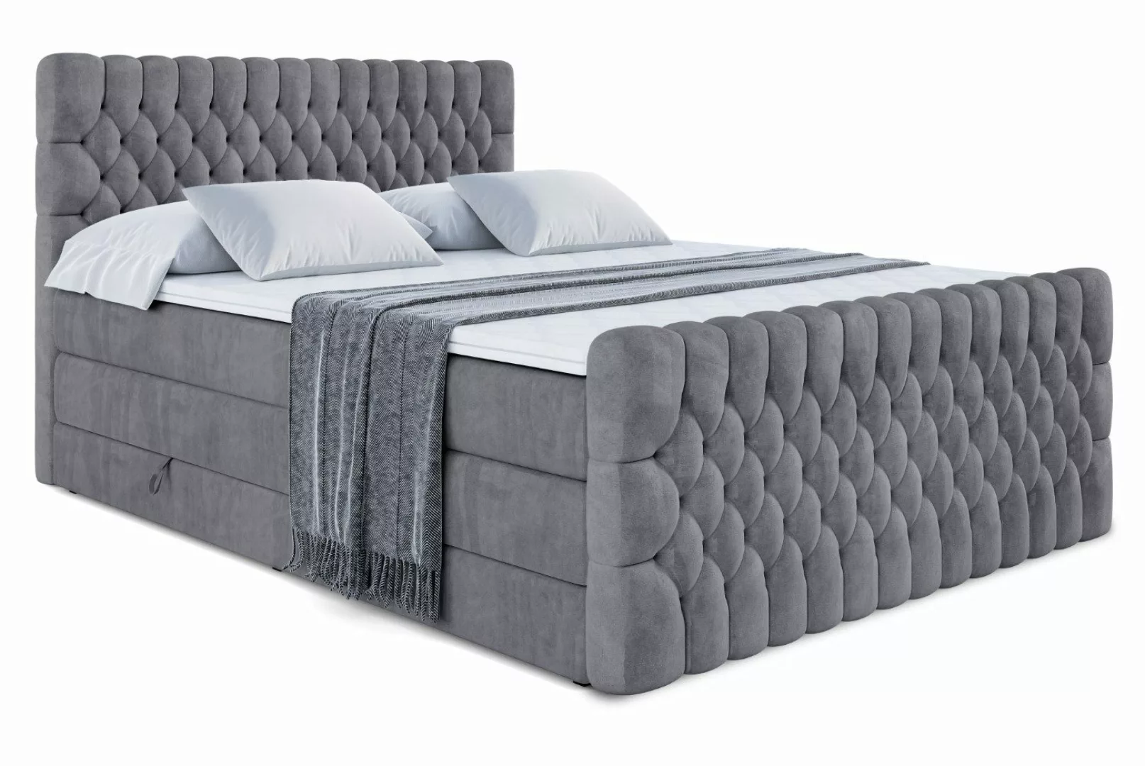 ALTDECOR Boxspringbett SERENE-Z KING (Multipocket-Matratze H4, günstig online kaufen