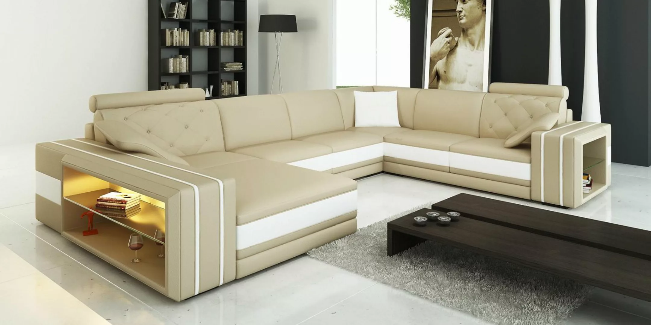 Xlmoebel Ecksofa Zeitgemäßes Ecksofa Polsterecke Wohnlandschaft XXL Design günstig online kaufen