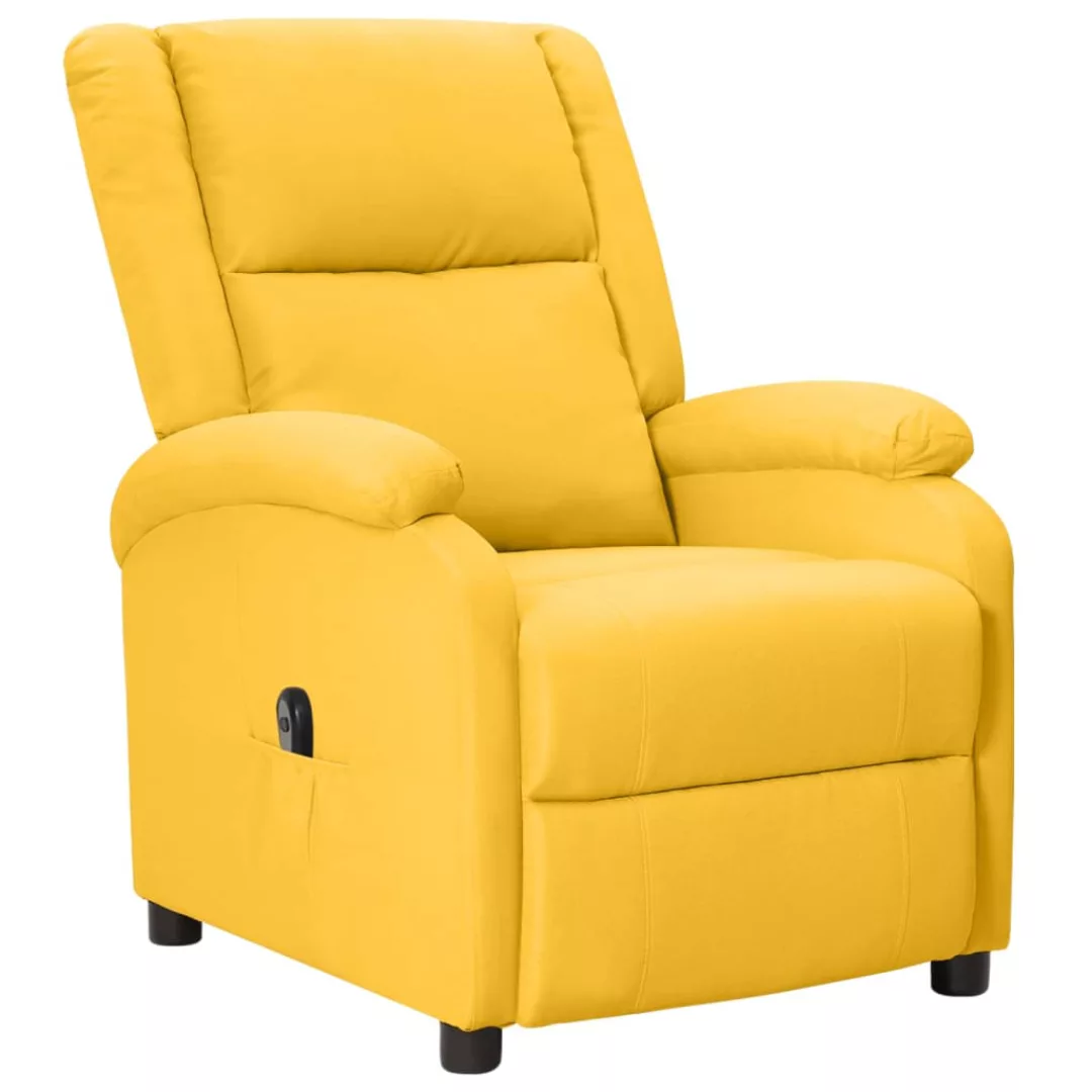 Vidaxl Elektrischer Relaxsessel Gelb Stoff günstig online kaufen