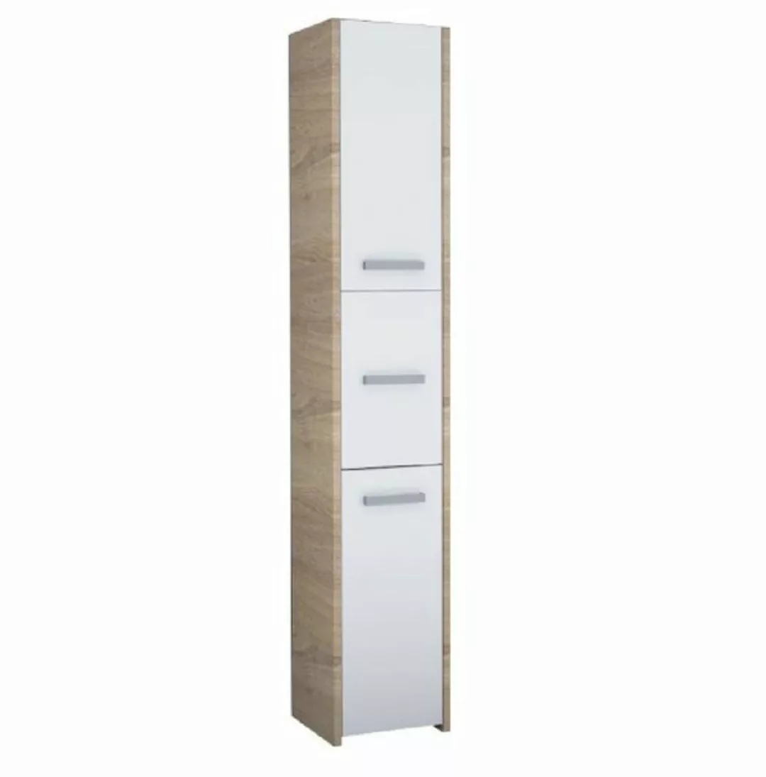 pressiode Hochschrank Badschrank 3 Türen Badezimmerschrank Badmöbel Schrank günstig online kaufen