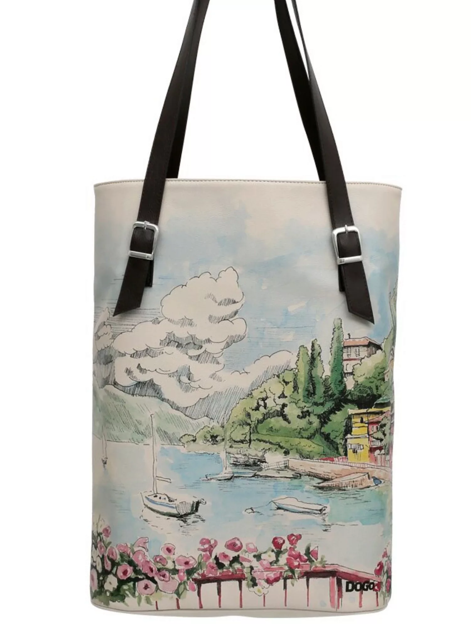 DOGO Umhängetasche "Damen Tall Bag Lago di Como Vegan Damen Handtaschen (Fa günstig online kaufen