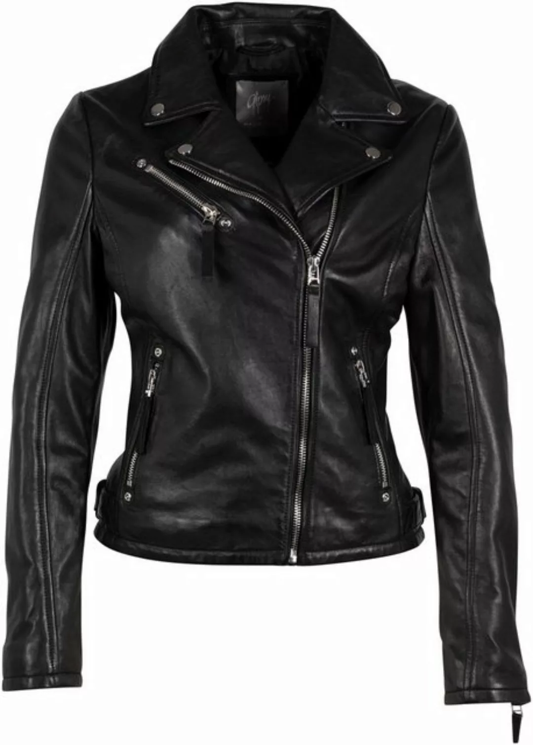 Gipsy Lederjacke GWPasha im Biker-Style, asymetrischer Reißverschluss, vers günstig online kaufen