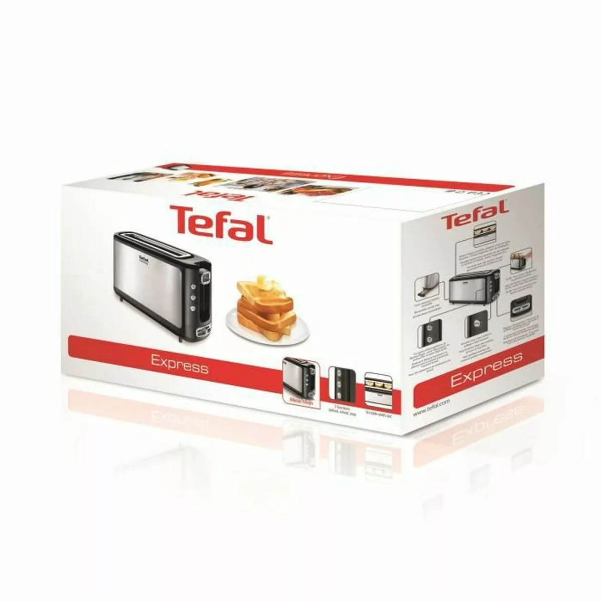 Toaster Tefal Tl365etr 1000 W Stahl günstig online kaufen