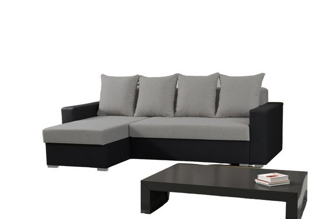 JVmoebel Ecksofa, Sofa L-Form Sofas Grau Couch Ecke Textil Wohnzimmer Couch günstig online kaufen