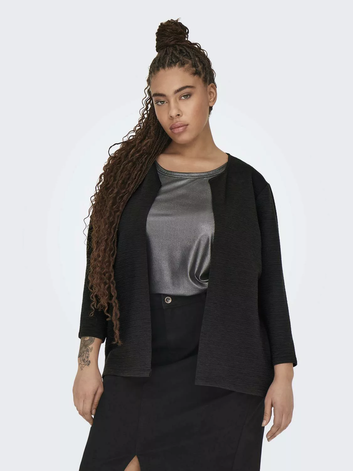 ONLY CARMAKOMA Cardigan "CARMECO 7/8 LONG CARDIGAN JRS" günstig online kaufen