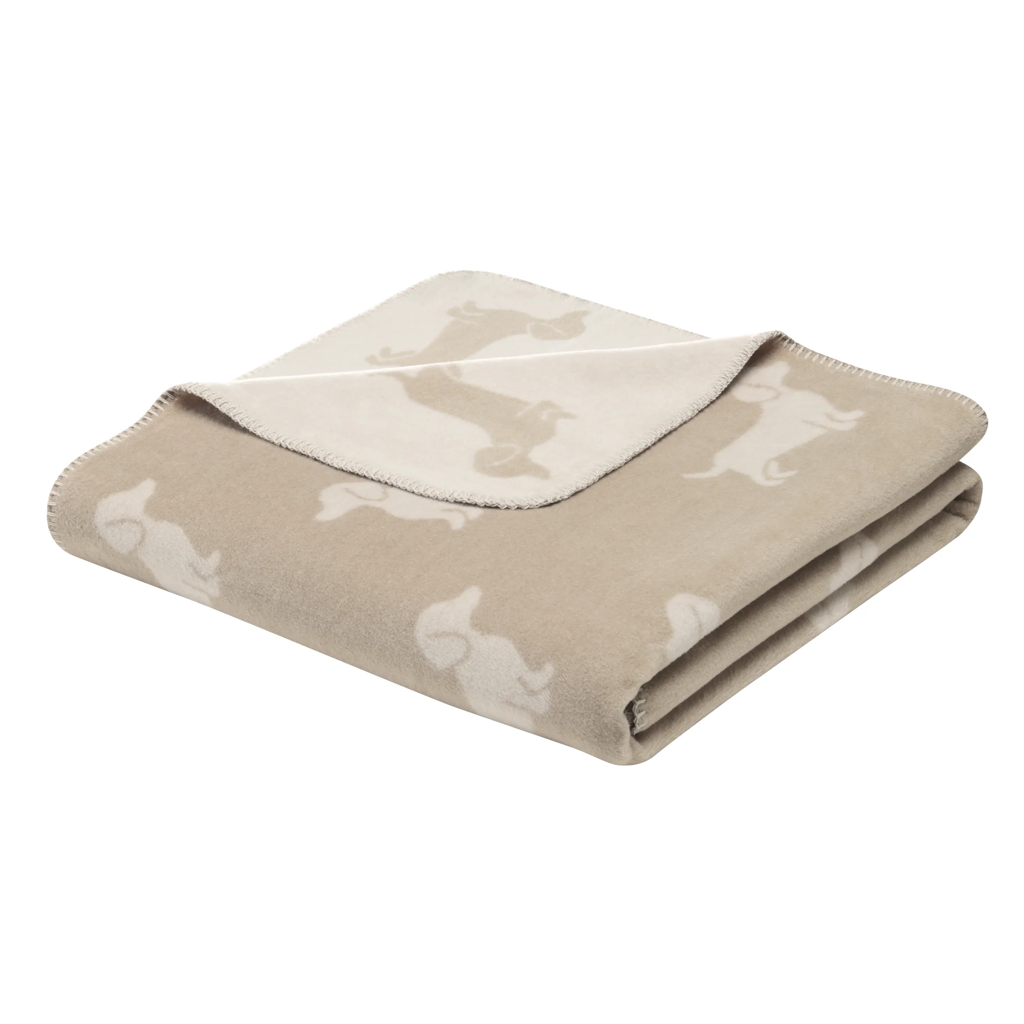 Cawö Wohndecken WE LOVE DOGS 62460 - Farbe: natur/beige - 33 - 150x200 cm günstig online kaufen