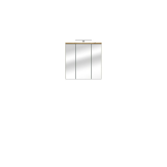 FORTE Badezimmerspiegelschrank in Artisan Eiche/ Salbei - 68,6x68,1x20cm B/ günstig online kaufen