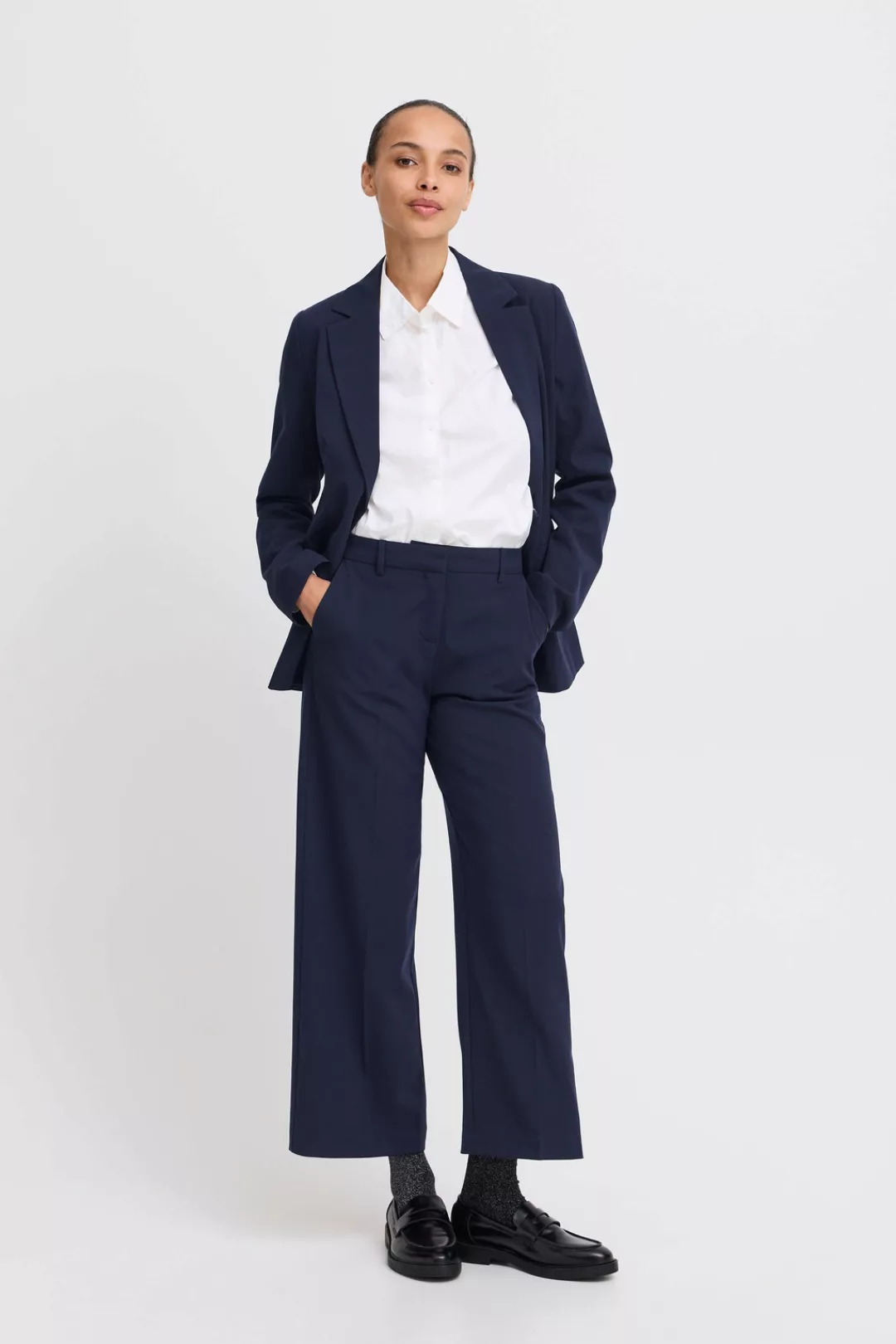 b.young Stoffhose "Stoffhose BYDANTA WIDE LEG PANTS 2 CROPPED" günstig online kaufen