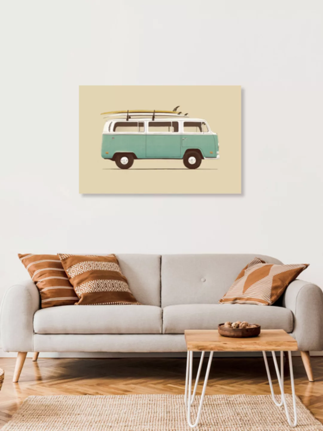 Poster / Leinwandbild - Blue Van günstig online kaufen