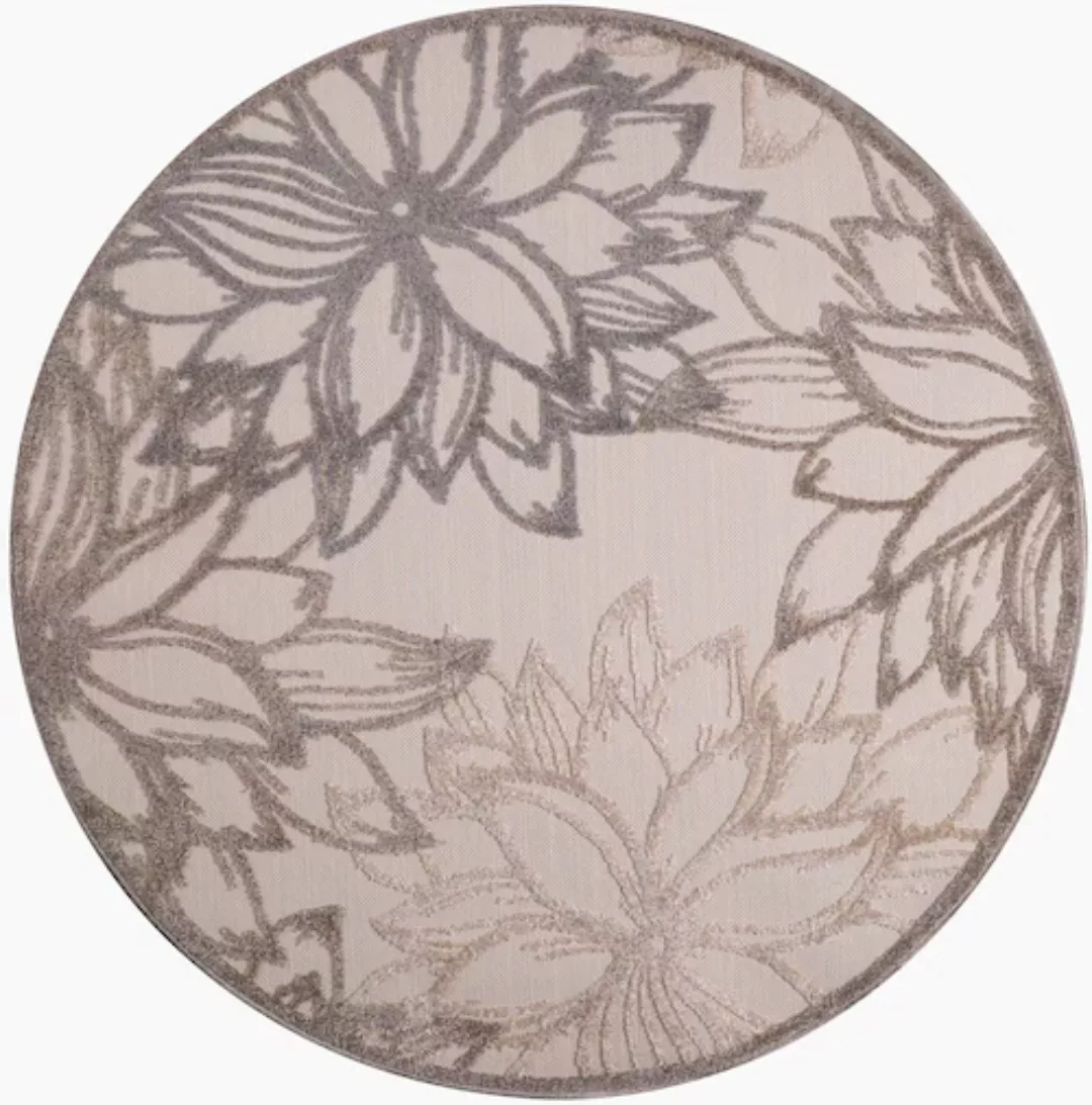 Sanat Teppich »Floral 2«, rund, In- und Outdoor geeignet, florales Design, günstig online kaufen