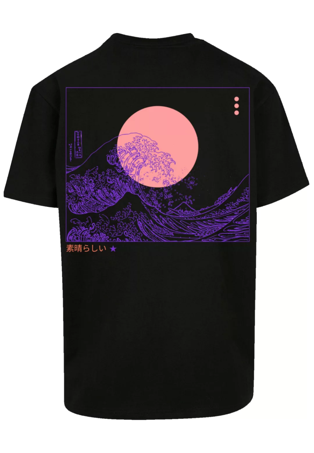 F4NT4STIC T-Shirt "PLUS SIZE Kanagawa Welle", Print günstig online kaufen