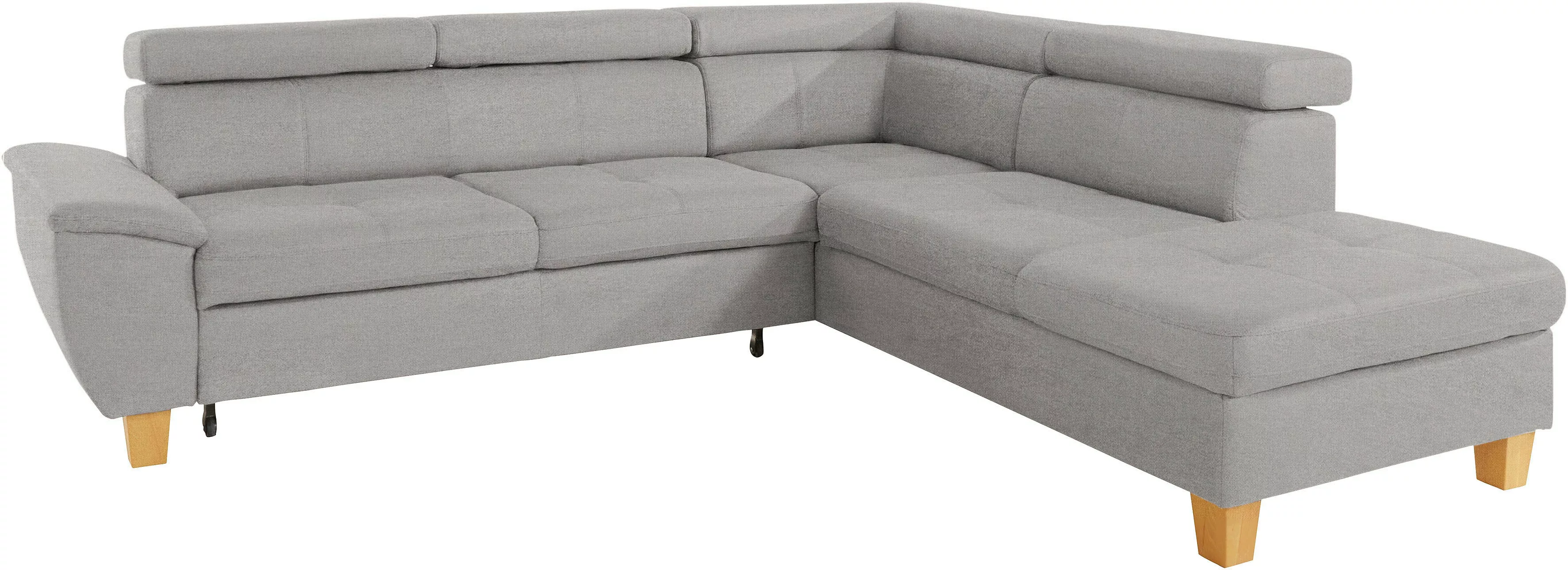 exxpo - sofa fashion Ecksofa "Enya, L-Form", Kopfteilverstellung, wahlweise günstig online kaufen