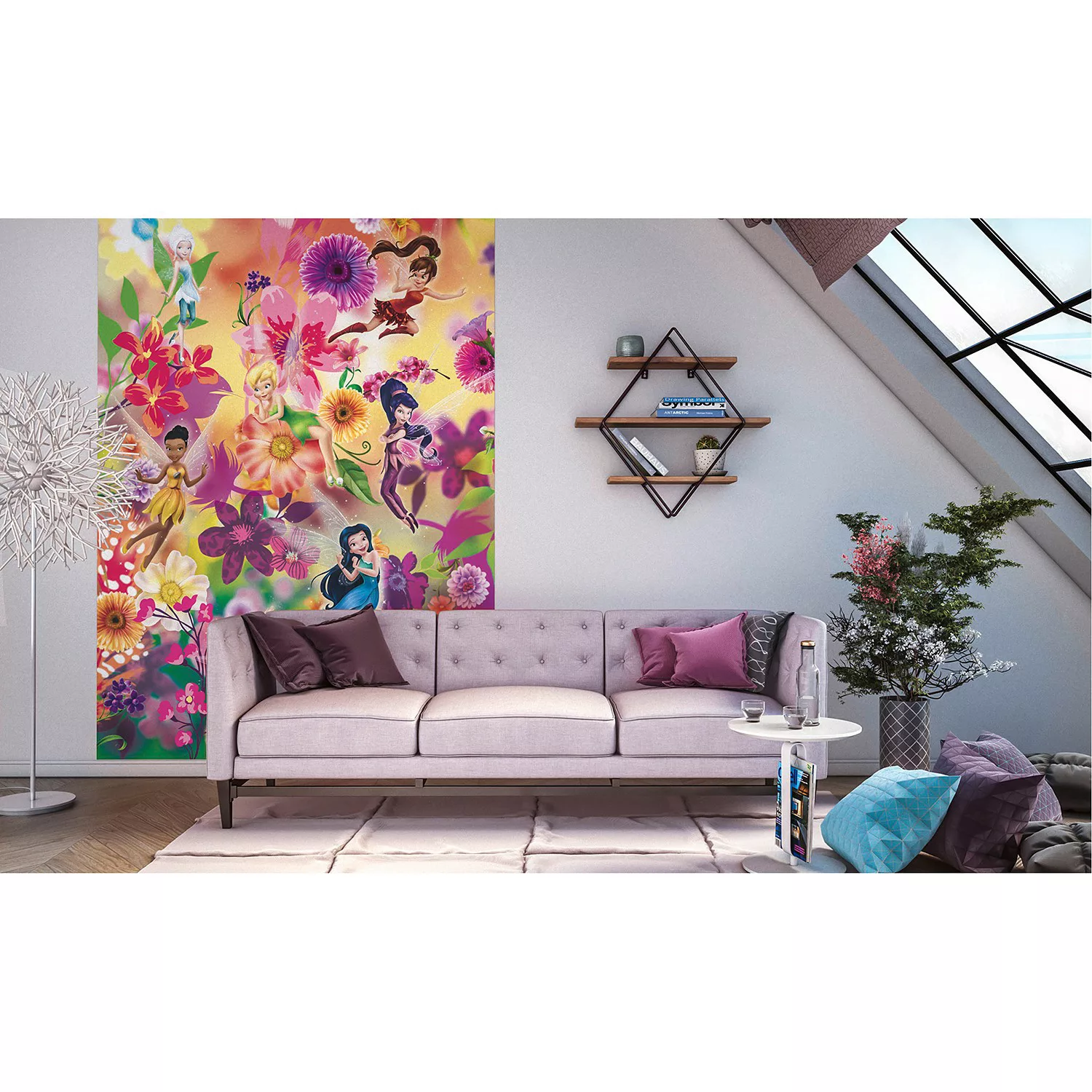 KOMAR Vlies Fototapete - Fairies Flowers - Größe 200 x 250 cm mehrfarbig günstig online kaufen